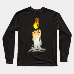 Burning Candle Halloween Long Sleeve T-Shirt